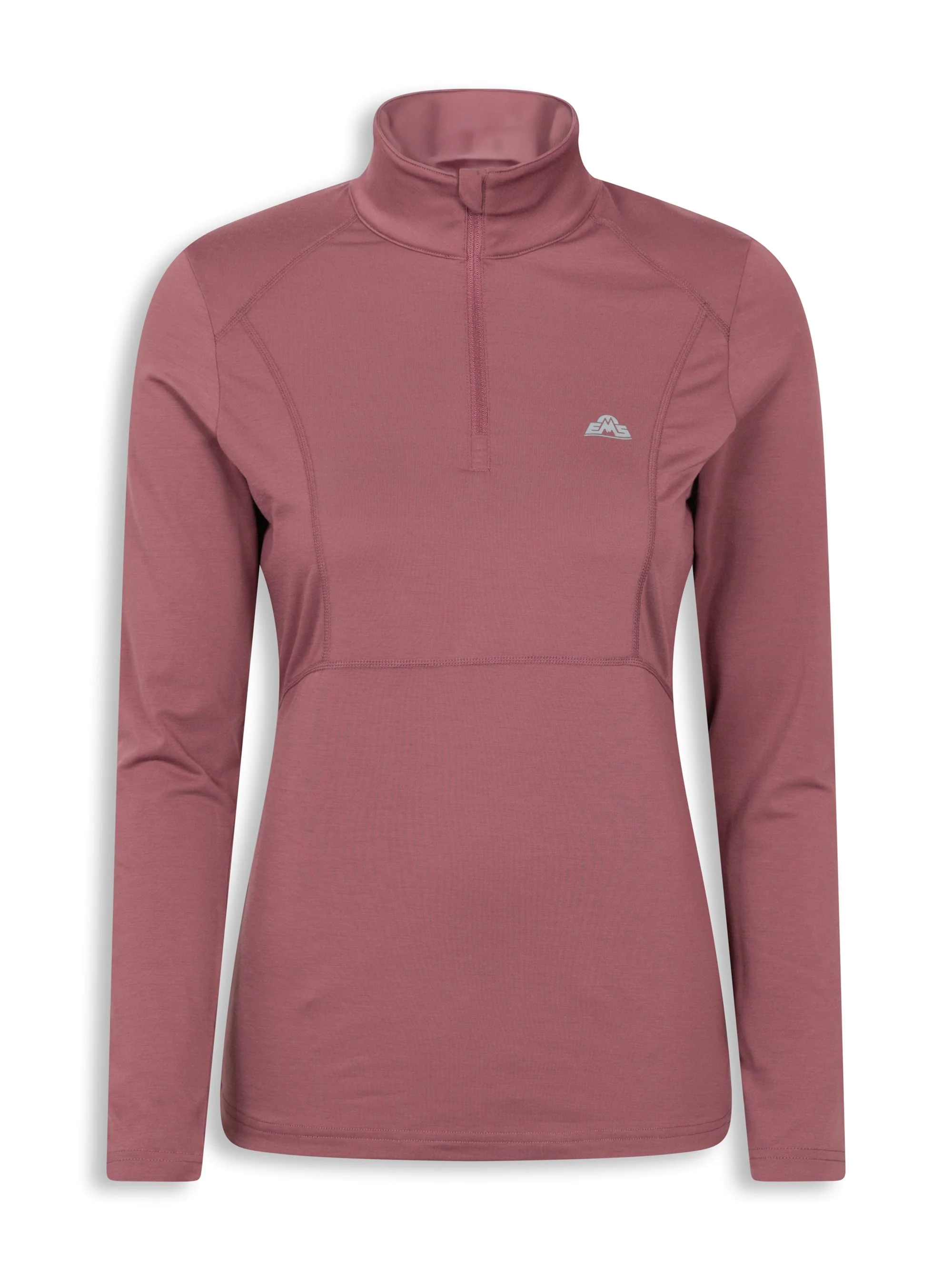 EMS Womens Zip Neck Long Sleeve Active Tee - Image 6