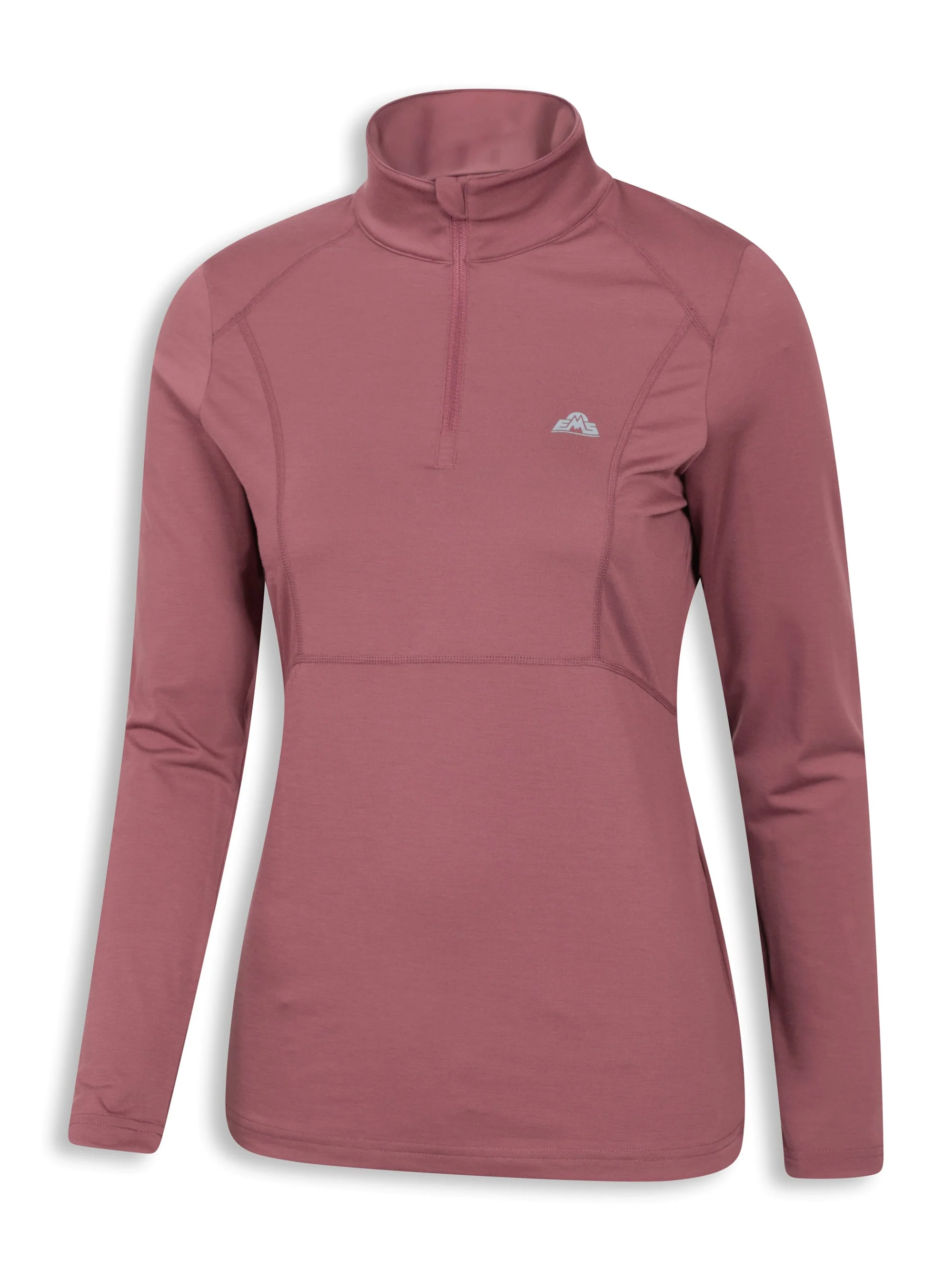 EMS Womens Zip Neck Long Sleeve Active Tee - Image 7